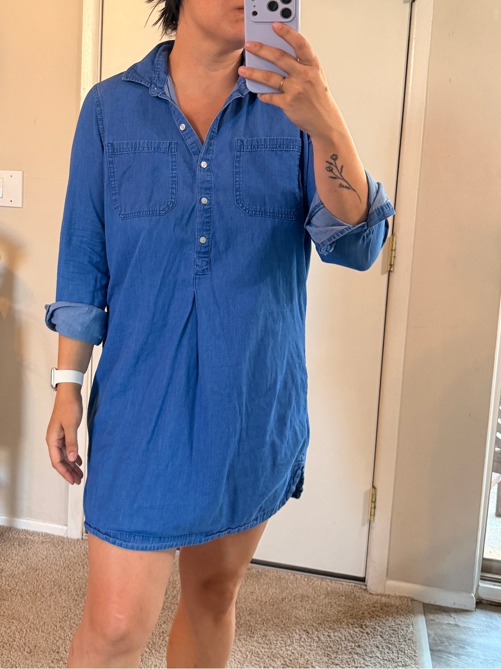 Old Navy Light Blue Chambray Button-Up